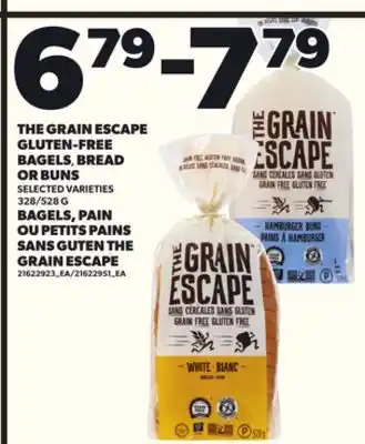 Independent City Market THE GRAIN ESCAPE GLUTEN-FREE BAGELS, BREAD OR BUNS, 328/528 G offer