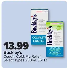 PharmaChoice Buckley's Cough, Cold, Flu Relief offer