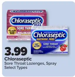 PharmaChoice Chloraseptic Sore Throat Lozenges, Spray offer