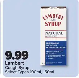 PharmaChoice Lambert Cough Syrup offer