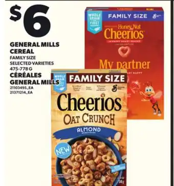 Independent City Market GENERAL MILLS CEREAL, 475-778 G offer