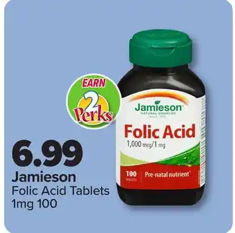 PharmaChoice Jamieson Folic Acid Tablets 1mg offer