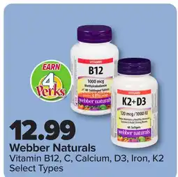 PharmaChoice Webber Naturals Vitamin B12, C, Calcium, D3, Iron, K2 offer