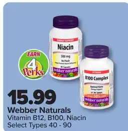 PharmaChoice Webber Naturals Vitamin B12, B100, Niacin offer