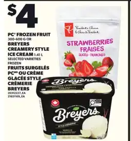 Independent City Market PC FROZEN FRUIT 300-600G OR BREYERS CREAMERY STYLE ICE CREAM 1.41 L offer