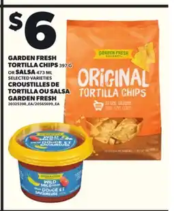 Independent City Market GARDEN FRESH TORTILLA CHIPS, 397G OR SALSA 473 ML offer