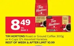 Rexall Roast or Ground Coffee 300g or K-Cups 12's offer