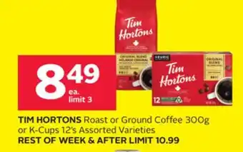 Rexall Roast or Ground Coffee 300g or K-Cups 12's offer