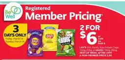 Rexall LAY'S XXL Family Size Potato Chips 220g-235g or HAVOC 190g-280g offer