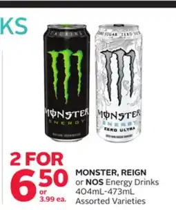 Rexall MONSTER, REIGN or NOS Energy Drinks offer