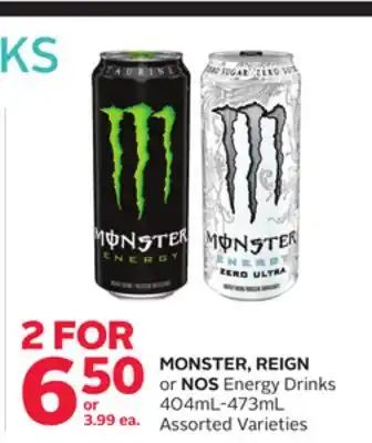 Rexall MONSTER, REIGN or NOS Energy Drinks offer