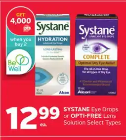 Rexall SYSTANE Eye Drops or OPTI-FREE Lens Solution offer