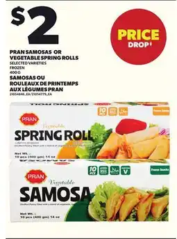 Independent City Market PRAN SAMOSAS OR VEGETABLE SPRING ROLLS, 400G offer