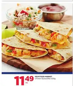 Rexall M&M FOOD MARKET Chicken Quesadillas offer