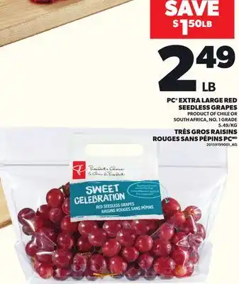 Independent City Market PC EXTRA LARGE RED SEEDLESS GRAPES offer