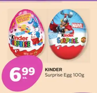 Rexall KINDER Surprise Egg offer