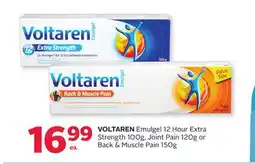 Rexall VOLTAREN Emulgel 12 Hour Extra Strength 100g, Joint Pain 120g or Back & Muscle Pain 150g offer