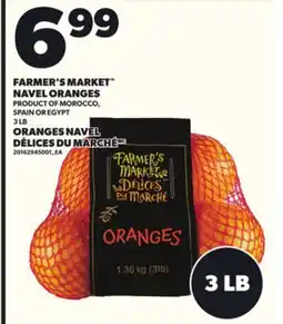 Independent City Market FARMER'S MARKET NAVEL ORANGES, 3 LB offer