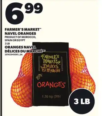 Independent City Market FARMER'S MARKET NAVEL ORANGES, 3 LB offer