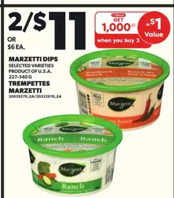 Independent City Market MARZETTI DIPS, 227-340 G offer