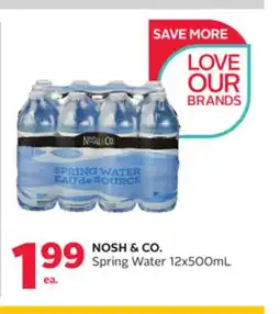 Rexall NOSH & CO. Spring Water offer