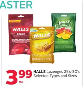 Rexall HALLS Lozenges offer