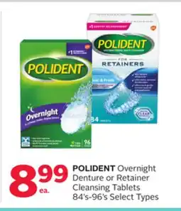 Rexall POLIDENT Overnight Denture or Retainer Cleansing Tablets 84's-96's offer