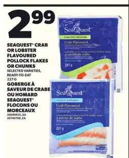 Independent City Market SEAQUEST CRAB OR LOBSTER FLAVOURED POLLOCK FLAKES OR CHUNKS, 227 G offer