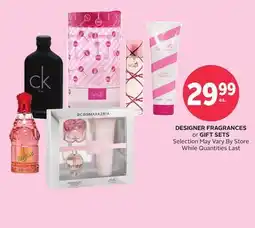 Rexall DESIGNER FRAGRANCES or GIFT SETS offer