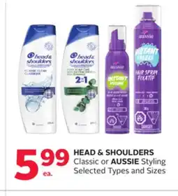 Rexall HEAD & SHOULDERS Classic or AUSSIE Styling offer