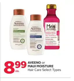 Rexall AVEENO or MAUI MOISTURE Hair Care offer