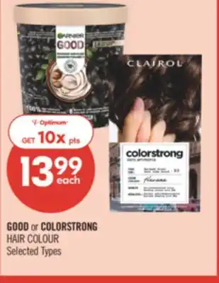 Shoppers Drug Mart GOOD or COLORSTRONG HAIR COLOUR offer