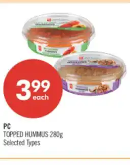 Shoppers Drug Mart PC TOPPED HUMMUS offer