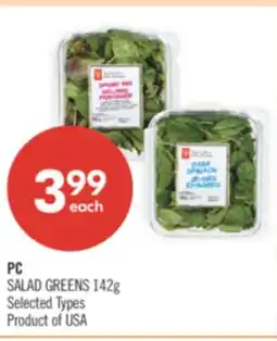 Shoppers Drug Mart PC SALAD GREENS offer