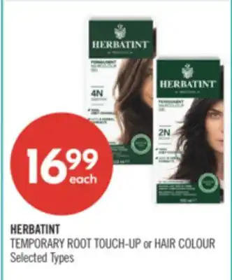 Shoppers Drug Mart HERBATINT TEMPORARY ROOT TOUCH-UP or HAIR COLOUR offer