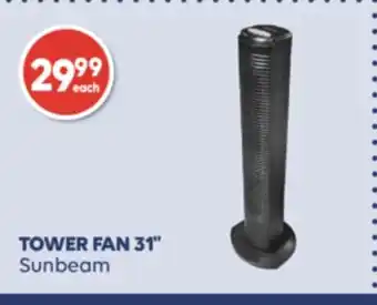 Wellwise by Shoppers TOWER FAN 31 Sunbeam offer