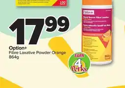 PharmaChoice Option+ Fibre Laxative Powder Orange offer