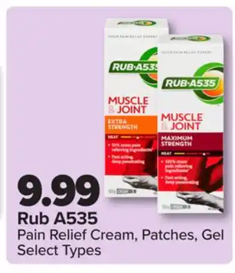 PharmaChoice Rub A535 Pain Relief Cream, Patches, Gel offer