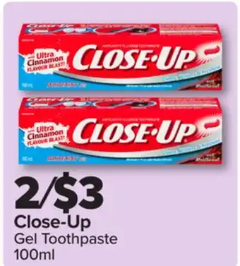 PharmaChoice Close-Up Gel Toothpaste offer