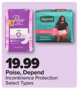 PharmaChoice Poise, Depend Incontinence Protection offer