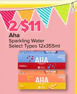 PharmaChoice Aha Sparkling Water offer