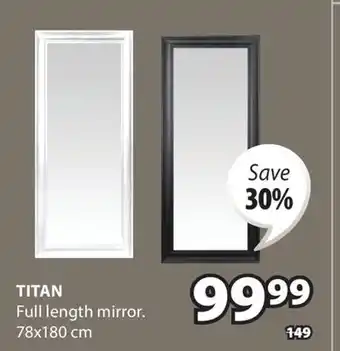 JYSK TITAN Full length mirror offer