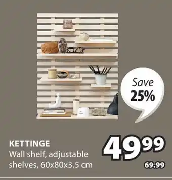 JYSK KETTINGE Wall shelf offer