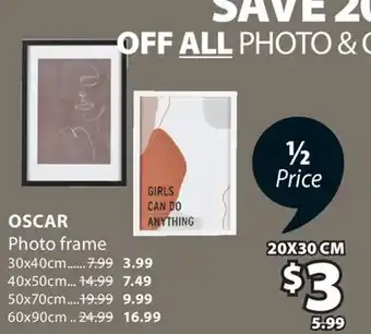 JYSK OSCAR Photo frame offer