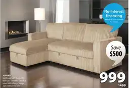 JYSK JUNEAU Sectional sofa bed offer