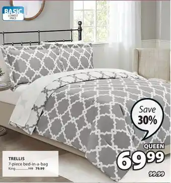 JYSK TRELLIS 7-piece bed-in-a-bag offer