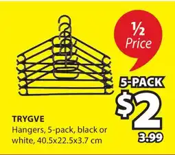 JYSK TRYGVE Hangers offer