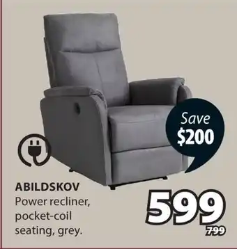 JYSK ABILDSKOV Power recliner offer