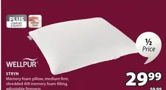 JYSK STRYN Memory foam pillow offer