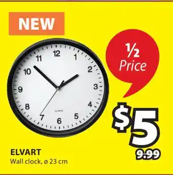 JYSK ELVART Wall clock offer